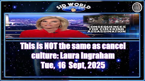 This is NOT the same as cancel culture- Laura Ingraham