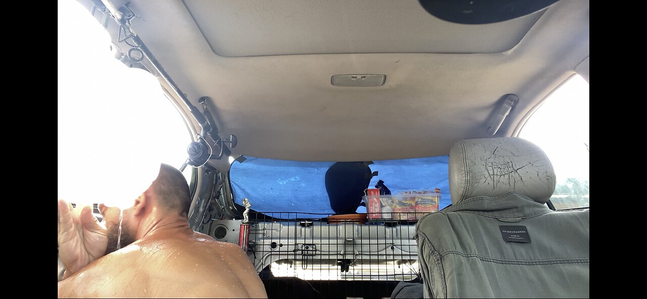 Shower in the Car