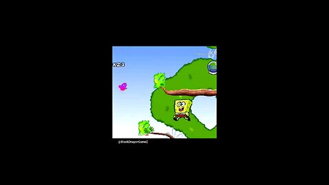 SPONGEBOB SQUAREPANTS SUPER SPONGE PS1 ( SANDY TREE DOME) #spongebob #shorts #gaming #ps1