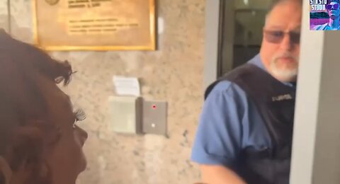 Mad Maxine Waters has the door slammed in her face at a Federal building in LA