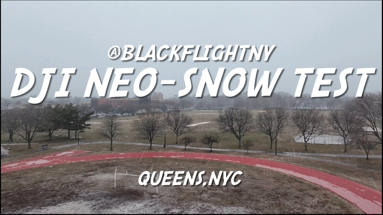 Dji Neo- Test Flight in Snow (Queens,NYC)