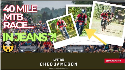 Racing the Chequamegon 40 in JEANS on an Ozark Trail M2 Ridge?! 🤯 (Budget Bike vs. Big Race)