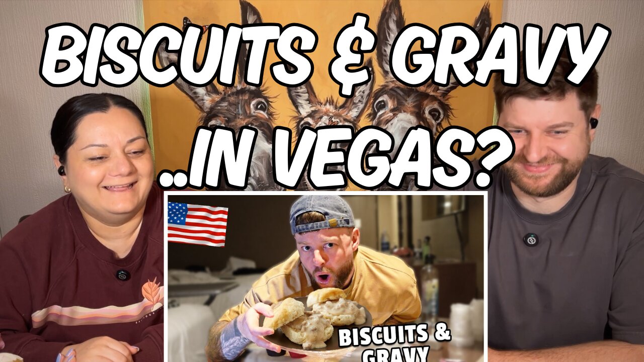 Biscuits & Gravy for the FIRST TIME in America! | REACTION