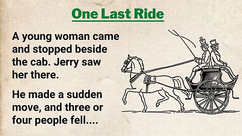 One Last Ride ⭐ Learn English with easy Story | Listen & Read English A2–B1