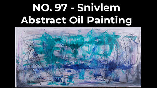 Palette Knife Abstract Art Timelapse with Relaxing Rain Sounds