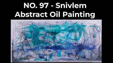 Palette Knife Abstract Art Timelapse with Relaxing Rain Sounds