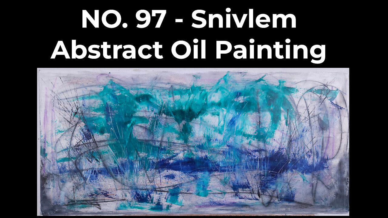 Palette Knife Abstract Art Timelapse with Relaxing Rain Sounds