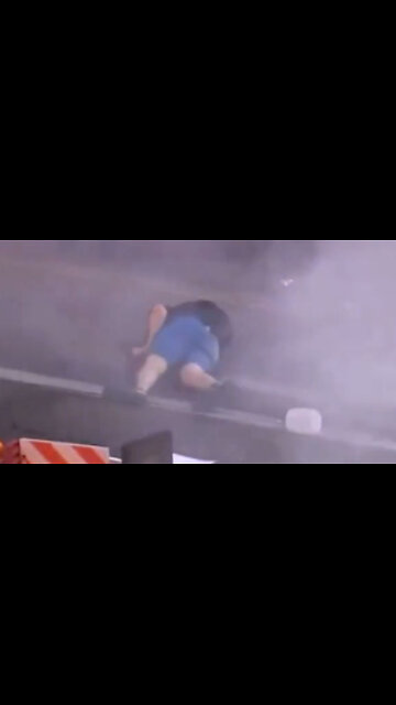 Police Blasted Antifa Goofball in the Junk With Tear Gas Canister