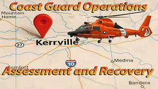Coast Guard Helicopters Survey Flood Damage & Assist Recovery Efforts