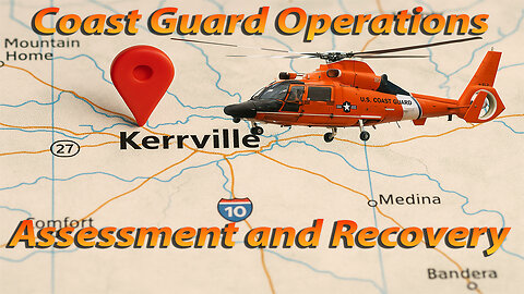 Coast Guard Helicopters Survey Flood Damage & Assist Recovery Efforts