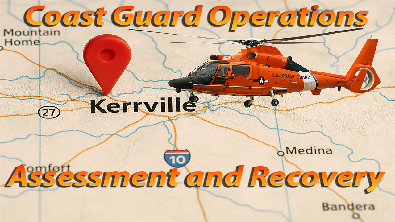 Coast Guard Helicopters Survey Flood Damage & Assist Recovery Efforts