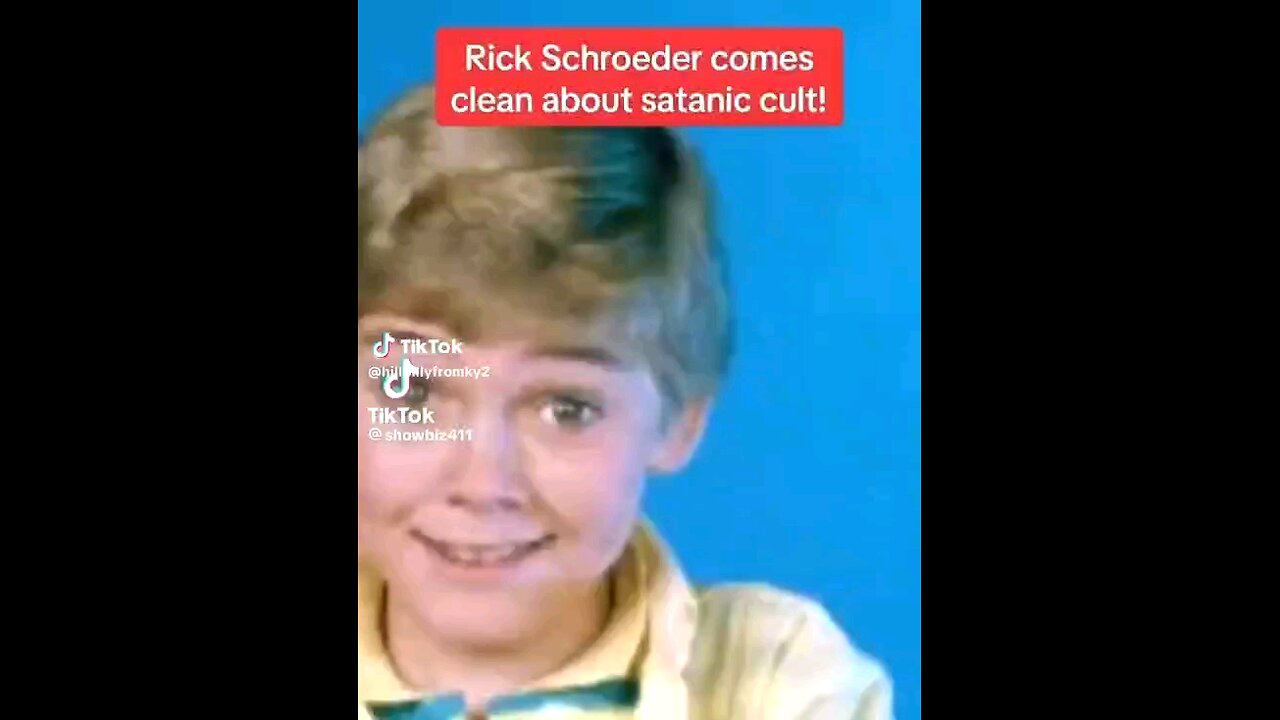 Child Star Rick Schroeder On Satanic Cults And High Level Blackmail