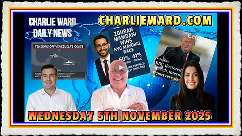 CHARLIE WARD DAILY NEWS WITH PAUL BROOKER DREW DEMI WEDNESDAY 5TH NOVEMBER 2025