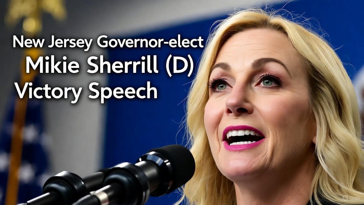 New Jersey Governor-elect Mikie Sherrill (D) Victory Speech