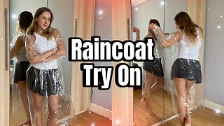 [4K USA] Raincoat Try-On Haul with Lexi