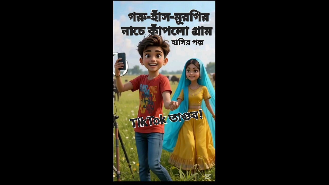 TikTok তাণ্ডব! গরু হাঁস-মুরগির ভাইরাল নাচ 😂 | Funny Bangla Village Comedy Video 2025