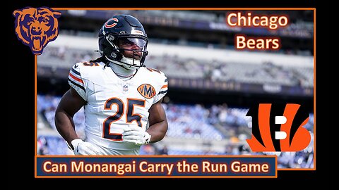 Can Monangai Carry the Run Game l Bears Week 9 Pre Game vs Bengals l Da Bears With Dark
