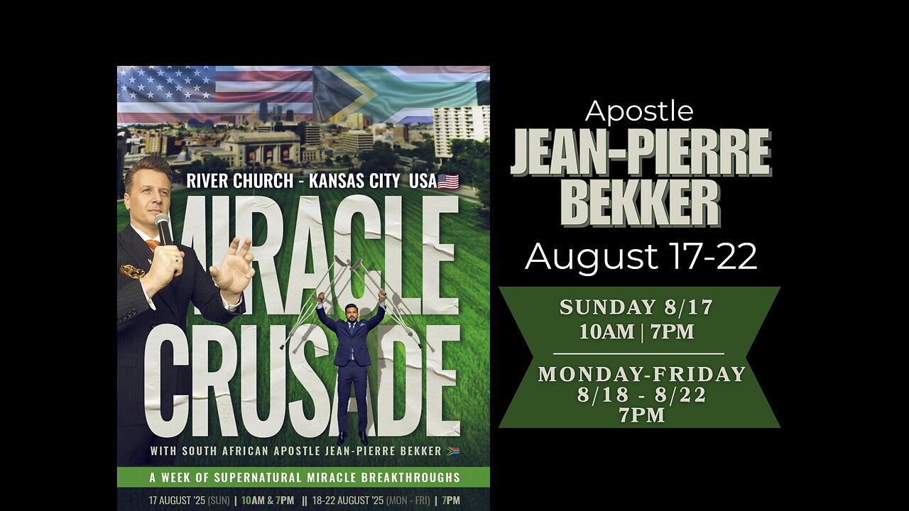 Sunday Main Event PM - Apostle Jean-Pierre Bekker| 08.17.25