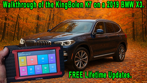 Walkthrough of the KingBolen K7 on a 2019 BMW X3. FREE Lifetime Updates.