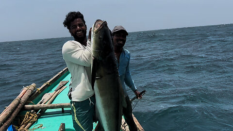 While we were pulling the net, it got dragged down underneath