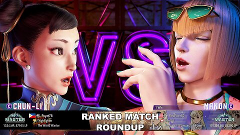 Kuya Kalbo SF6 Ranked Match Roundup. Chun Li Master Rank [Hori Fight Stick]