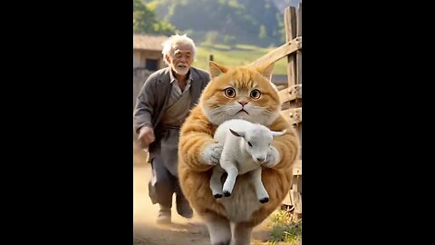 Smart and caring 😺#smartcat #smartwork #shorts