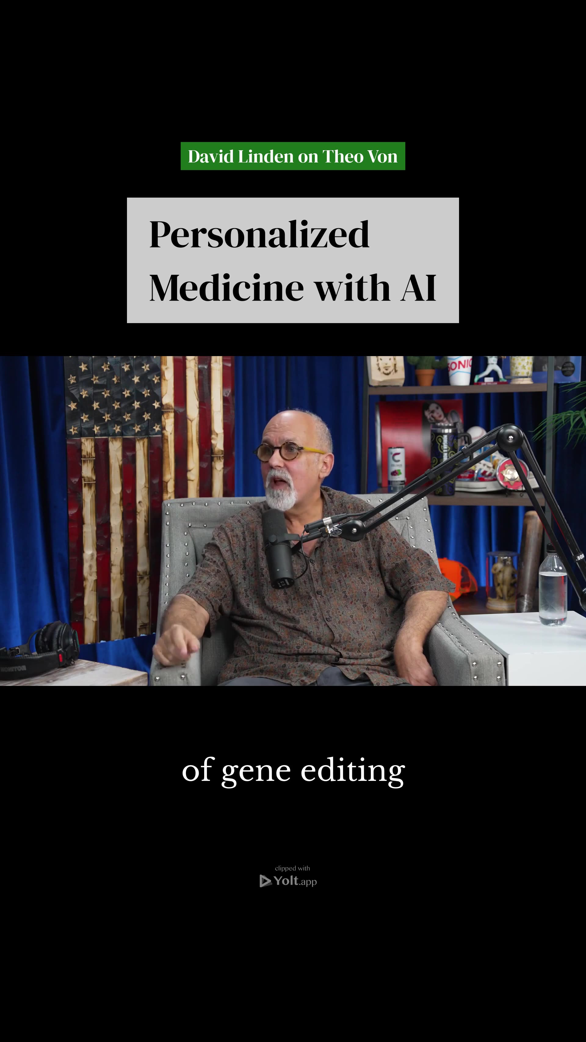 AI and CRISPR Revolutionize Cancer Treatment - David Linden on Theo Von #ai #lungcancer #crispr