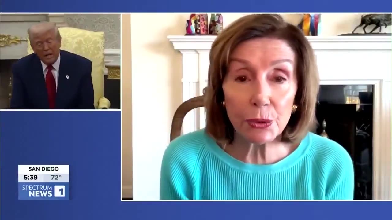 Pelosi Flips Out When Trump Appears on Screen