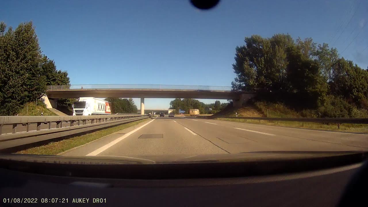 Fahrt auf der A44 Richtung Kassel am 01.08.2022