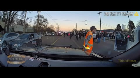 Troopers release dashcam video after claim of vehicle hitting anti-ICE protester
