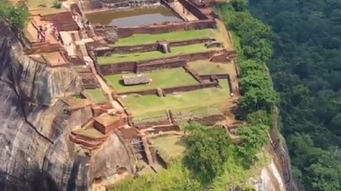 Such a beauty of nature. One of the oldest urban planning history #sigiriya