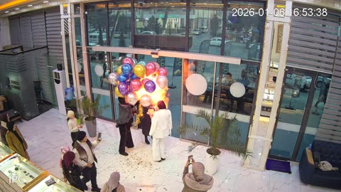 Birthday Balloons Explode In Woman's Face