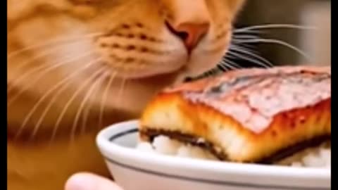 Ai Cat With Girl Feeding