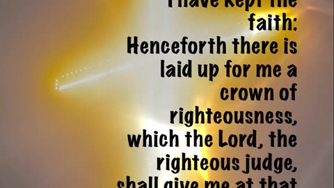 It’s a declaration—not just of death—but of victory. 2 Timothy 4:7- 8