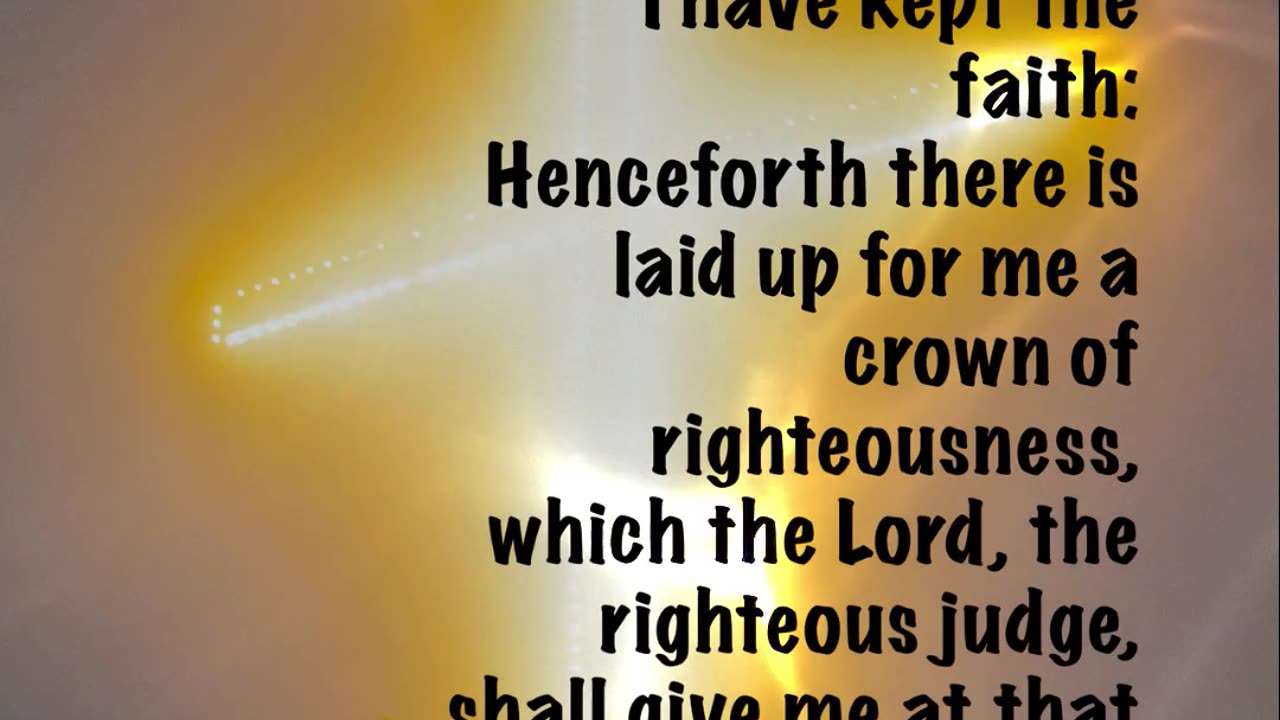 It’s a declaration—not just of death—but of victory. 2 Timothy 4:7- 8