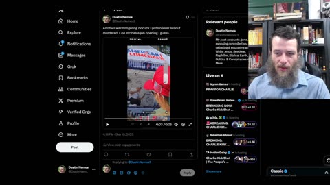 Warmongering ziocuck Epstein lover sellout Charlie Kirk has been murdered.