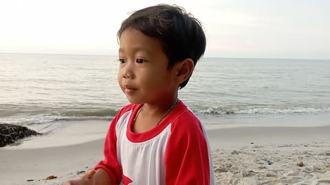 Enjoying the Golden Sunset by the Sea with Family - Part 2