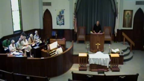 First Baptist Church service July 6, 2025, Loudonville, Ohio.