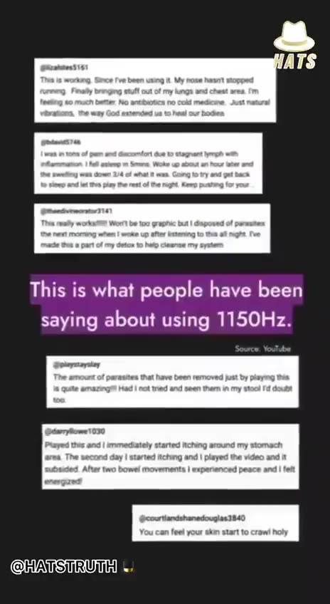 The frequency that can eliminate parasites on a cellular level