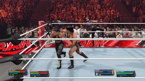 Rhea Ripley & Psycho Sally vs. Molly Holly & Justine WWE 2K24
