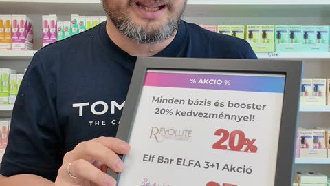 Vape Bar Shop Akciós alapokamíg a készlet tart, azután drágulás