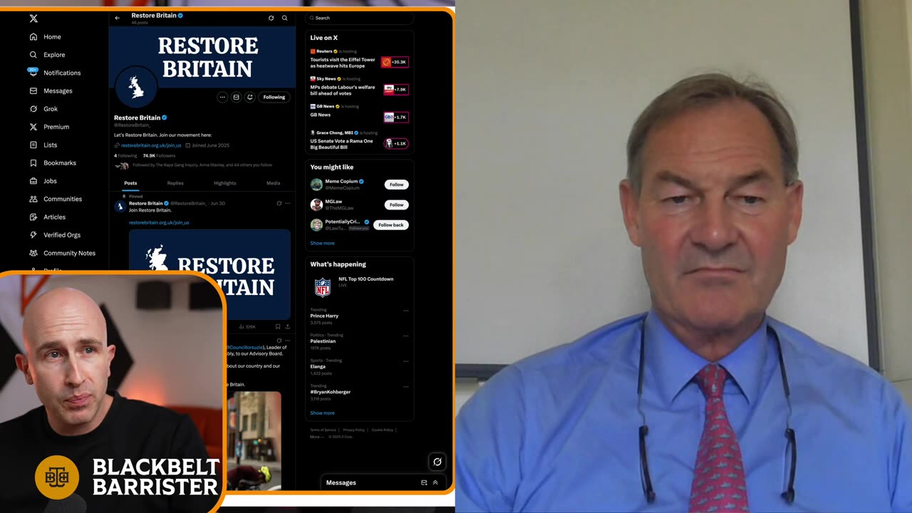 We're at a critical point Restore Britain movement