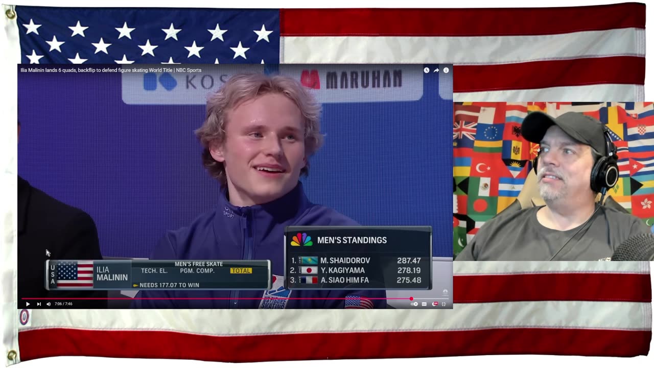 Ilia Malinin lands 6 quads, backflip to defend figure skating World Title | NBC Sports - REACTION