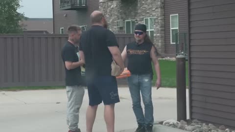 55 Year Old Biker Brings Little Caesars Pizza To Meet Young GirI ARRESTED (Mandan, North Dakota)