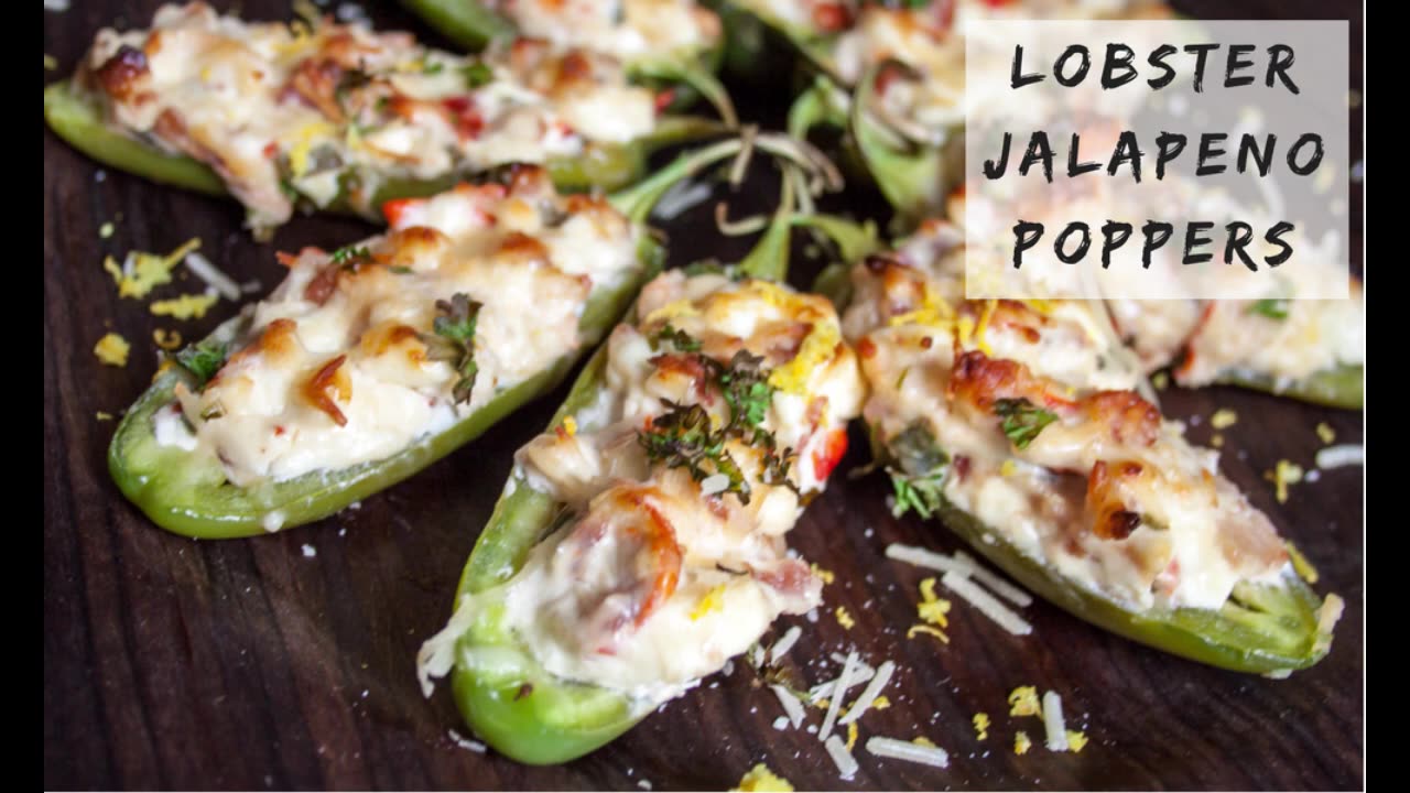 LOBSTER Jalapeño Poppers (The Ultimate Game Day Appetizer)