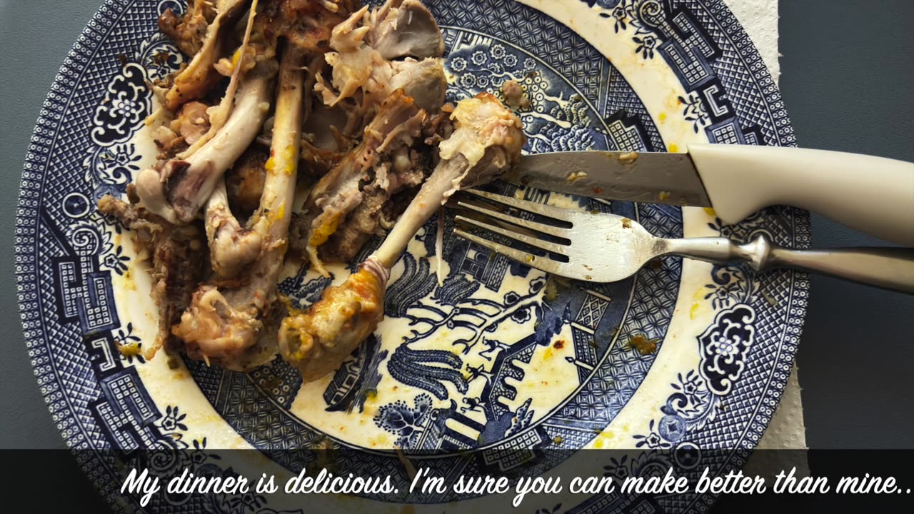 My Dinner:Roast Chicken & Veg...