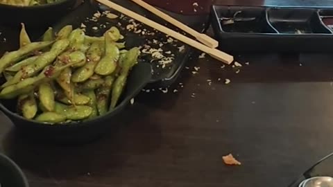 Dining at Sushi Bang Bang | How to Eat Edamame