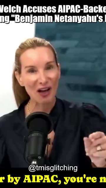 🔥🔥Jennifer Welch Accuses AIPAC-Backed Figures of Being "Benjamin Netanyahu's B!tch"