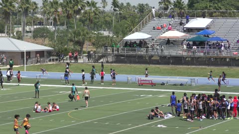 Girls 4x100 Meter Relay Heat 2 Dade County Youth Fair HS Championship 2025 Tropical Park Miami, FL