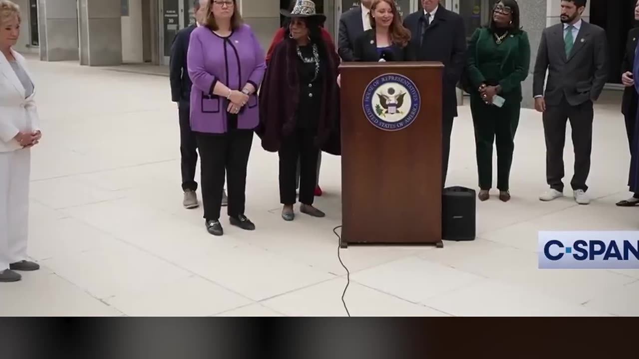 Secretary Linda McMahon leaves the Department of Education to address Democrats